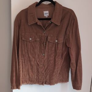 Kenzie Brown Corduroy Jean Jacket